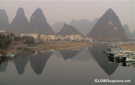 Postcard Hazy morning in Yangshuo