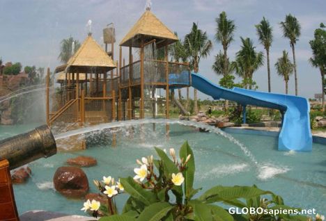 Postcard hot spring