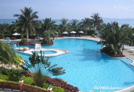 Postcard swimming pool