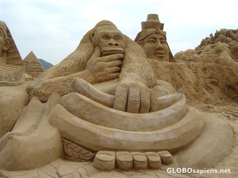 Postcard Sand Sculpture