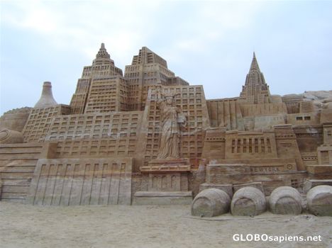 Postcard Sand Sculpture