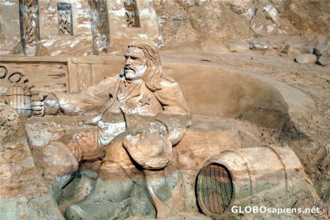 Postcard Sand Sculpture