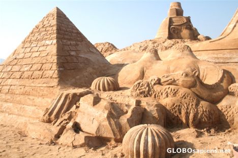 Postcard Sand Sculpture