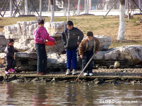 Postcard Children playing