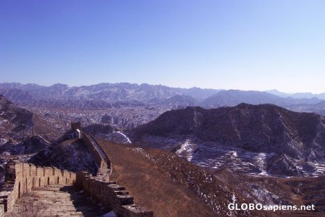 Postcard china wall