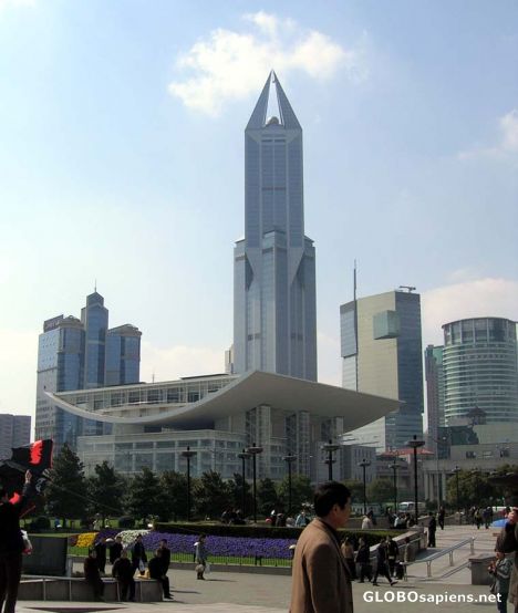 Postcard New Age Building in Shanghai