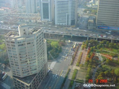 Postcard view of huaihai zhong road