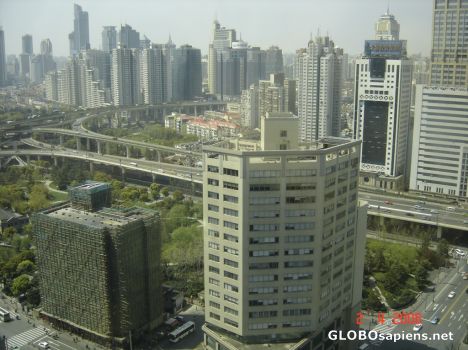 Postcard shanghai in afternoon