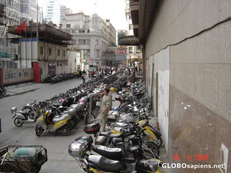 Postcard Scooters parking