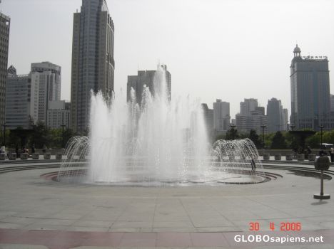 Postcard people's square