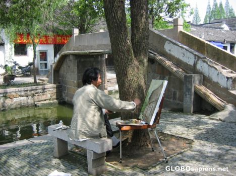Postcard painter