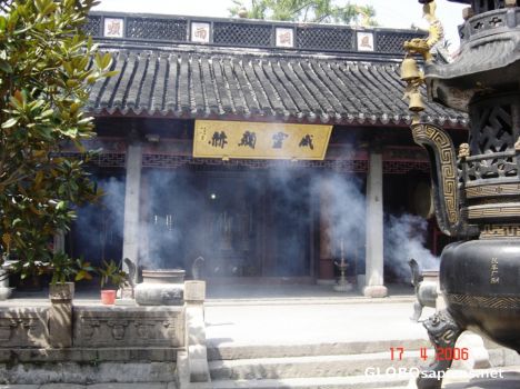 Postcard village God temple 2