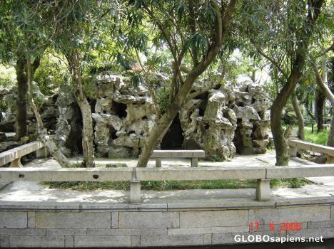 Postcard rock garden