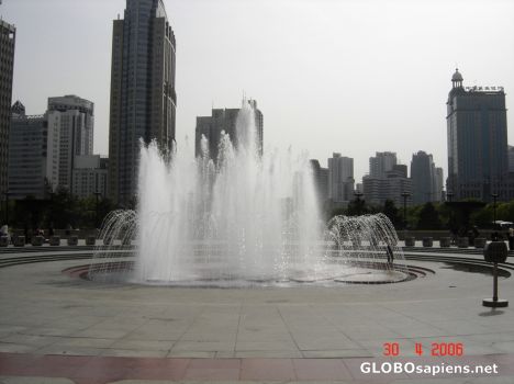 Postcard people's square