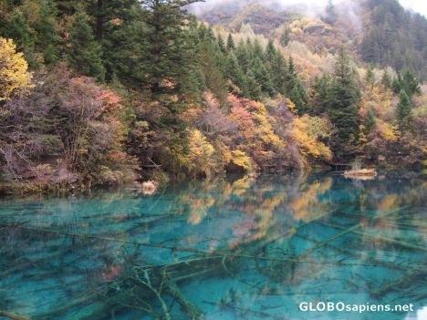 Postcard Huanglong - Crystal Clear Water