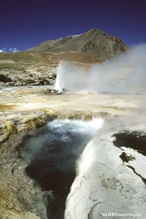 Postcard Hot geyser