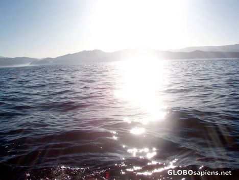 Postcard Sun Shining on Water