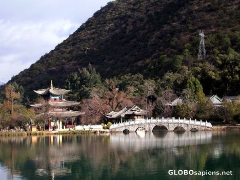 Postcard Black Dragon Pool and Dai Minoroity