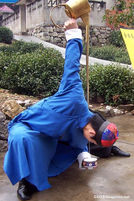 Postcard Kung Fu Tea Pourers
