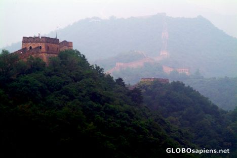 Postcard Mutianyu (CN) - Great Wall of China from distance