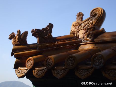 Postcard Summer Palace - Temple Carvings