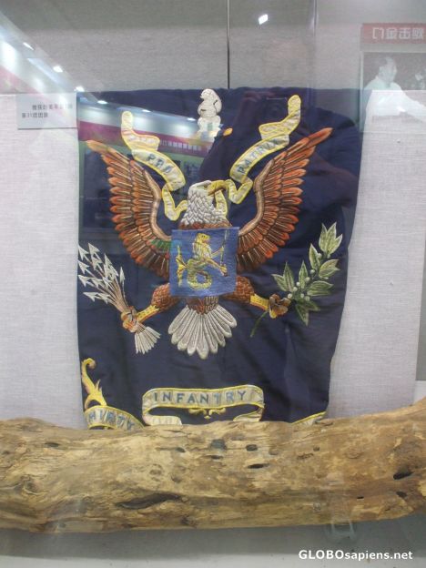 Postcard Captured US Army Battle Standard