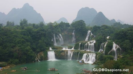 Postcard Detian Waterfalls 1