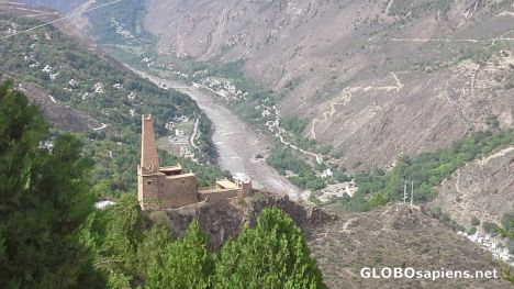 Postcard Watchtower above the river