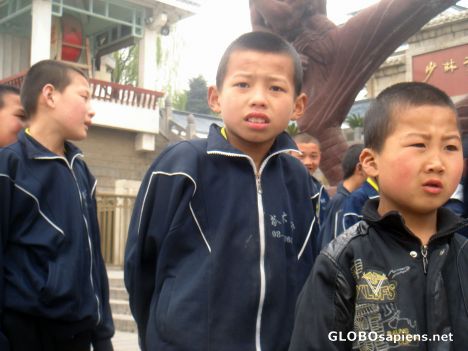 Postcard starting young at Shaolin