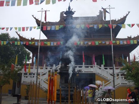 Postcard Buddhist Temple