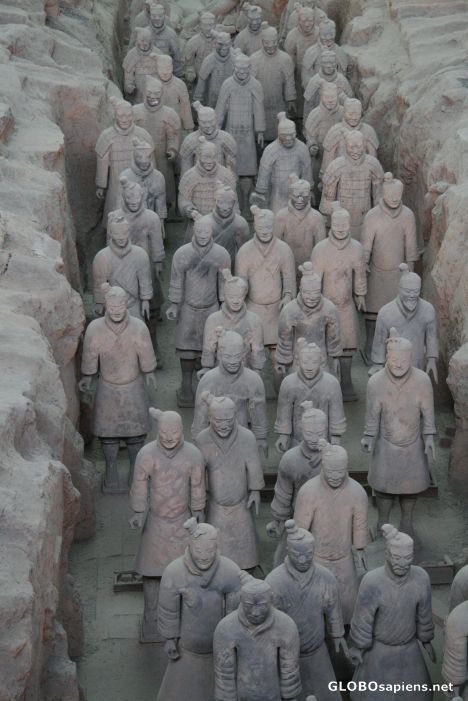 Postcard terracotta soliders