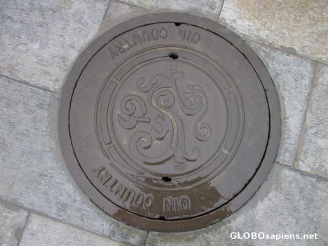 Postcard Manhole cover