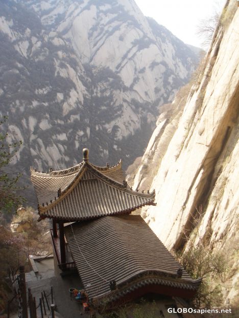 looking down over the first steep part