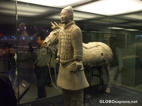 Postcard Terra Cotta - Cavalry Soldier