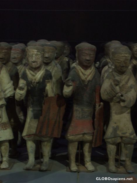 Postcard Close-up of Han Dynasty Terra Cottas