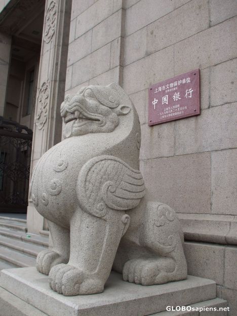 Postcard Chinese Lion