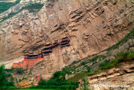 Postcard Hunyuan (CN) - the Hanging Monastery