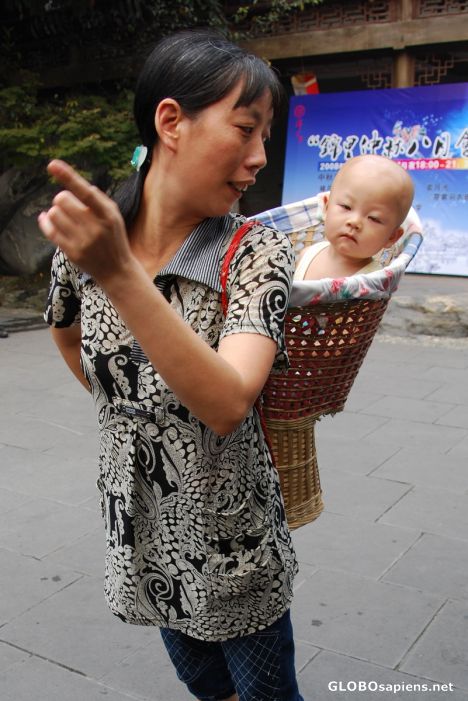 Postcard Mother and baby