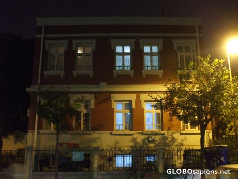 Postcard European style housing