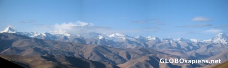 Postcard north face of Mount Everest