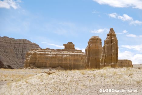 Postcard Standing spires 02