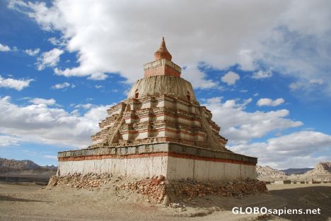Postcard Tsamda Chorten 01