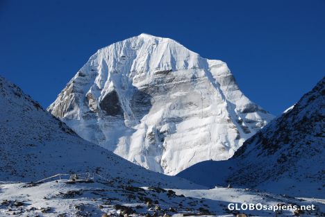 Postcard Mt Kailash North Face (sunset)