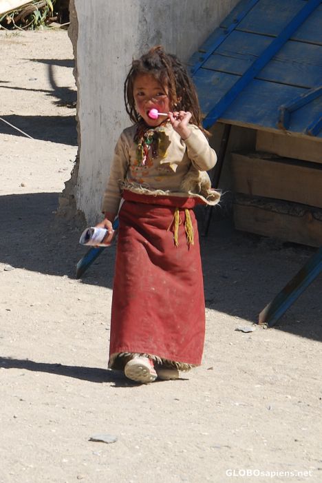 Postcard Local child