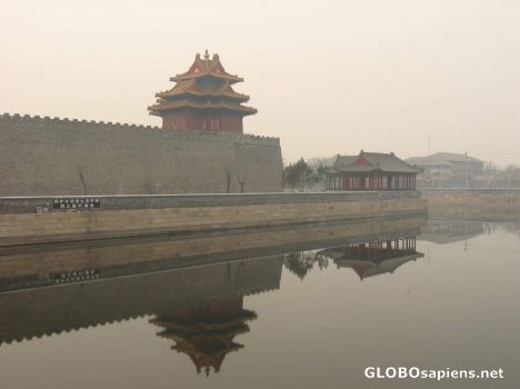 Postcard Bell Tower at Forbidden City