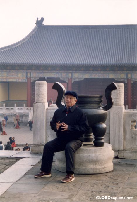 Postcard old man