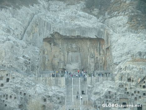 Postcard Longmen Grottoes