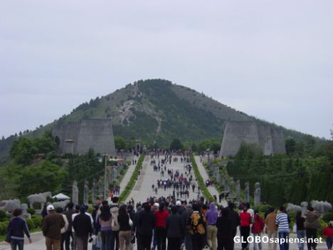 Postcard Qian Tomb