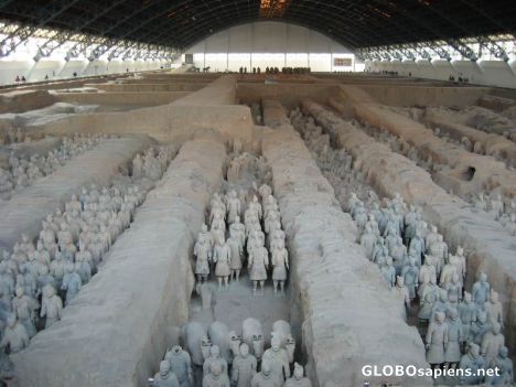 Postcard Terra-cotta warriors in Xi'an