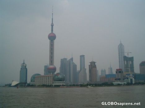 Postcard View from the Bund towards Pudong